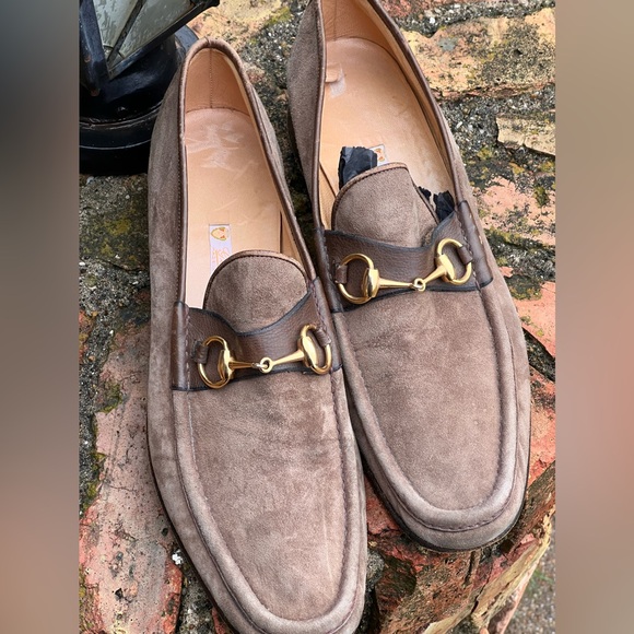 Gucci Men’s Horsebit Accent Suede Loafers US sz12/IT47 - Picture 5 of 9